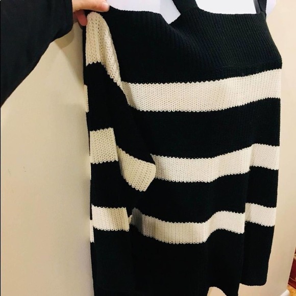 Sanctuary Off The Shoulder Sweater Striped Large - Picture 3 of 13